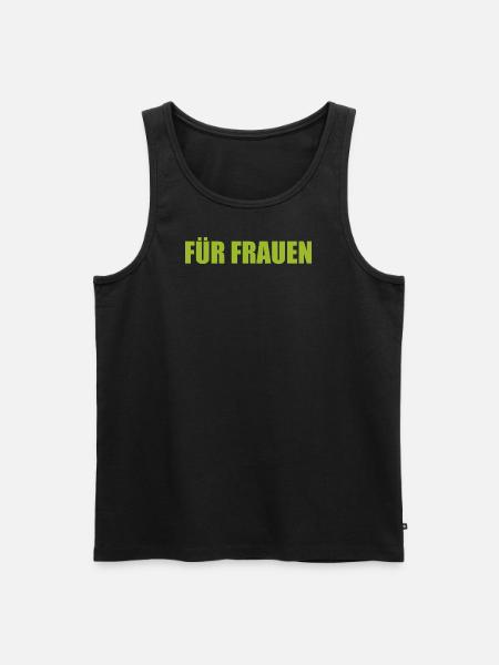 FÜR FRAUEN - Männer Premium Bio Tank Top - Schwarz
