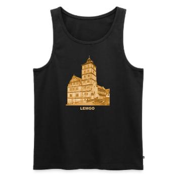 Lemgo Schloss Brake Museum Weser North Rhine-Westphalia - Men's Premium Organic Tank Top - black - Front - AI Model Male 178 light (178cm)