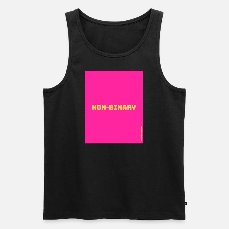 Non-binary - Männer Premium Bio Tank Top - Schwarz