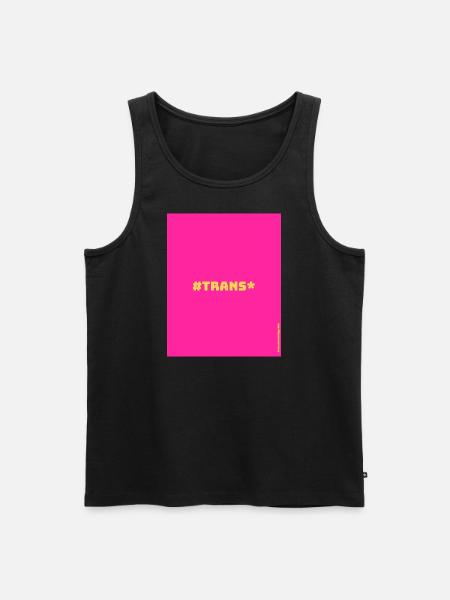Trans* - Männer Premium Bio Tank Top - Schwarz