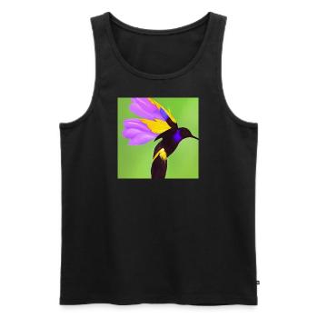 ColibriArtCollection 13 - Männer Premium Bio Tank Top - Schwarz - Vorne - AI Model Male 178 light (178cm)