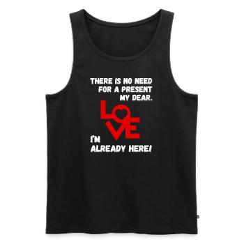 You Are The Gift - Text Design - Men's Premium Organic Tank Top - black - Front - AI Model Male 178 light (178cm)