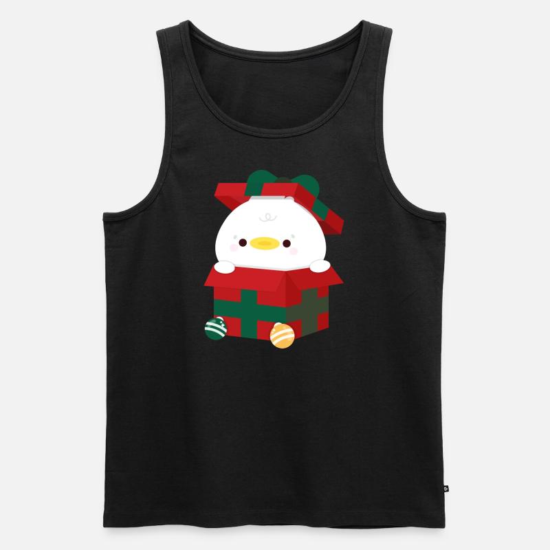 Ente Weihnachtsgeschenk - Männer Premium Bio Tank Top - Schwarz