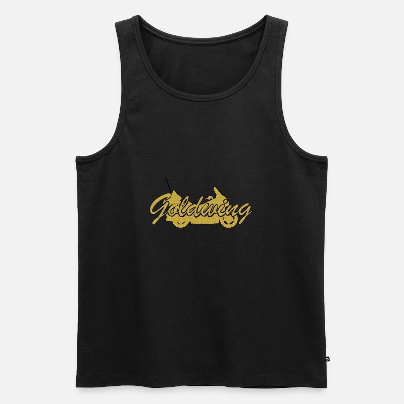 Goldwing Geschenk Geschenkidee - Männer Premium Bio Tank Top - Schwarz