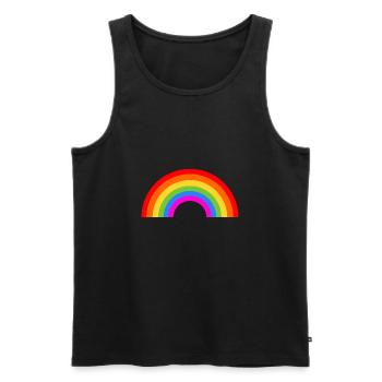rainbow - Men's Premium Organic Tank Top - black - Front - Michal (187cm)
