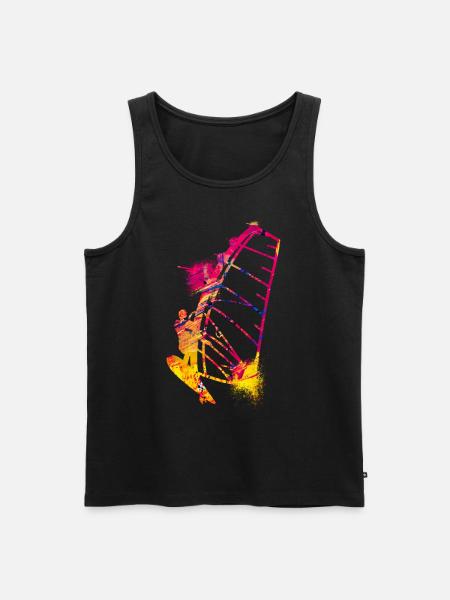 Kitesailing - Men's Premium Organic Tank Top - black