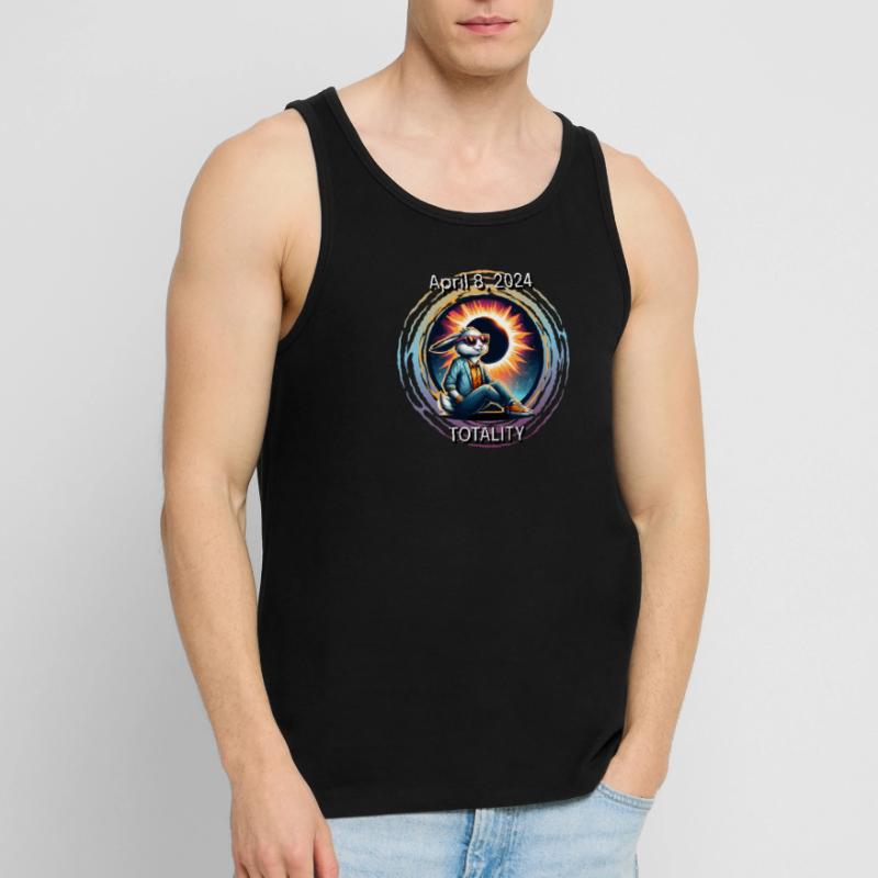 Cool Rabbit Solar April 8, 2024 Eclipse Totality Männer Premium Bio Tank Top