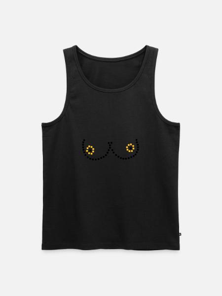 Pixel breasts - Men's Premium Organic Tank Top -