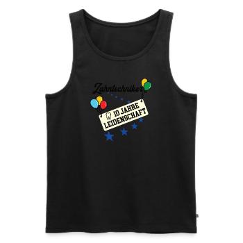 Zahntechniker 10 jähriges Jubiläum Zahntechnik 10. - Männer Premium Bio Tank Top - Schwarz - Vorne - Michal (187cm)