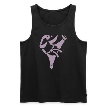 Pingouin Karaté Arts Martiaux Arts Martiaux Silhouette - Débardeur bio Premium Homme - noir - Devant - Michal (187cm)