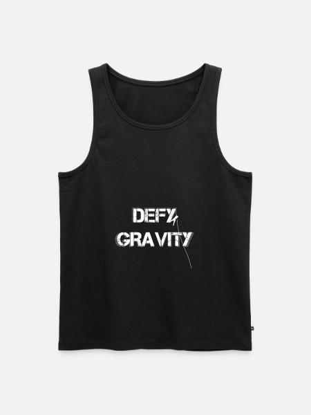 defy gravity / climbing / hiking - Men's Premium Organic Tank Top - black