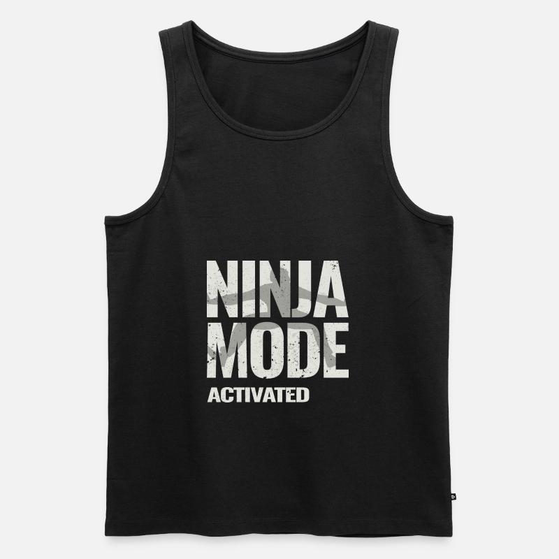 Ninja Warrior - Ninja-Modus aktiviert - Männer Premium Bio Tank Top - Schwarz