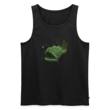 Anglerfisch - Männer Premium Bio Tank Top - Schwarz - Vorne - Michal (187cm)