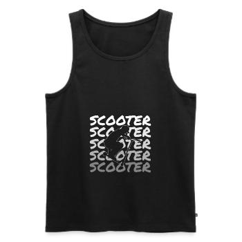 Stunt Scooter - Männer Premium Bio Tank Top - Schwarz - Vorne - AI Model Male 178 light (178cm)