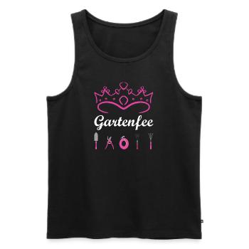 Gartenfee Garten Gärtnerin Grüner Daumen Präsent - Männer Premium Bio Tank Top - Schwarz - Vorne - AI Model Male 178 light (178cm)