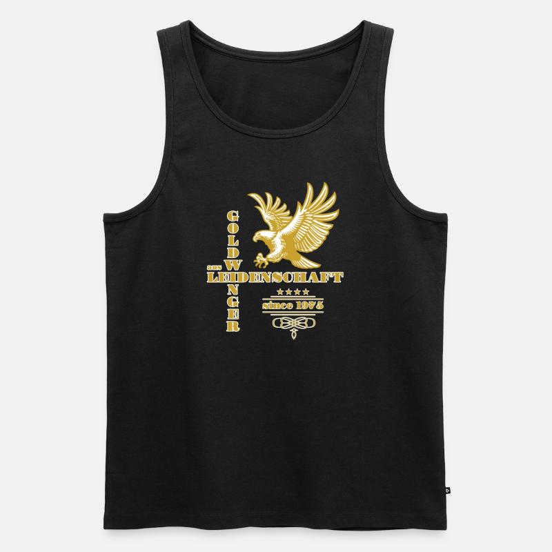 Goldwinger aus Leidenschaft Goldwing - Männer Premium Bio Tank Top - Schwarz