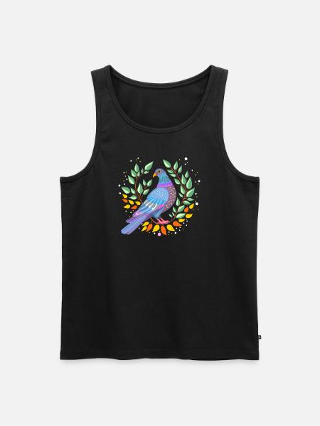 pigeon - Men's Premium Organic Tank Top - black