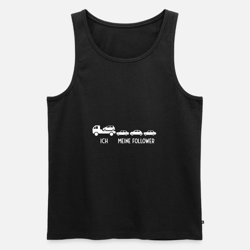 Abschleppdienst Abschleppwagen Geschenk - Männer Premium Bio Tank Top - Schwarz