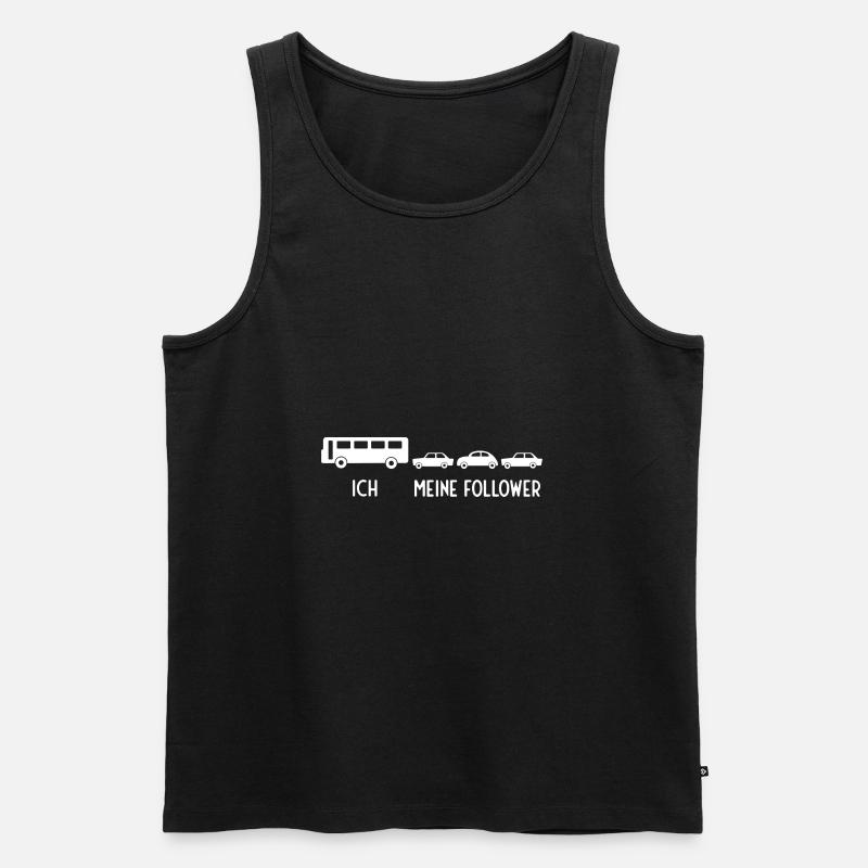Busfahrer Bus Schulbus Geschenk - Männer Premium Bio Tank Top - Schwarz