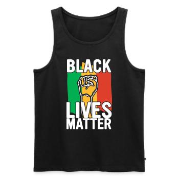 Black History Month Black History - Männer Premium Bio Tank Top - Schwarz - Vorne - AI Model Male 178 light (178cm)