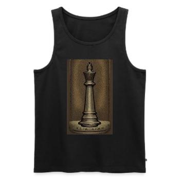 Schach | Schachfigur | Schachspieler - Männer Premium Bio Tank Top - Schwarz - Vorne - AI Model Male 178 light (178cm)