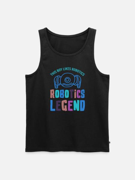 Robots Mechanic Engineering Electronics Robotics - Men's Premium Organic Tank Top - black