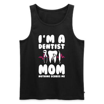 Dentist Mom - Männer Premium Bio Tank Top - Schwarz - Vorne - AI Model Male 178 light (178cm)