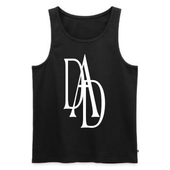DAD - Männer Premium Bio Tank Top - Schwarz - Vorne - Michal (187cm)