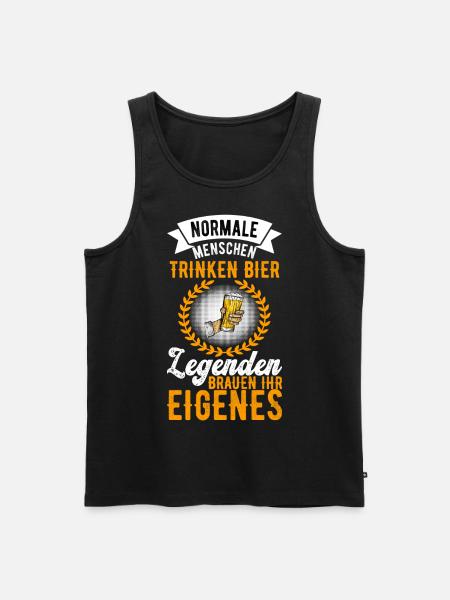 Bierbrauer Bierbrauen Bier Geschenk - Männer Premium Bio Tank Top - Schwarz