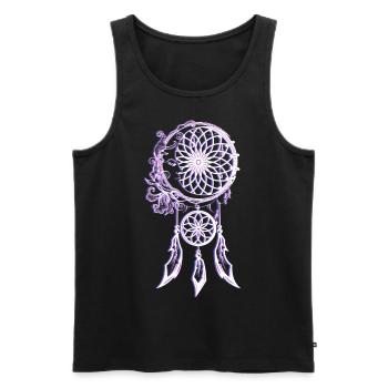 Indian Healing Symbol - Men's Premium Organic Tank Top - black - Front - AI Model Male 178 light (178cm)