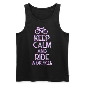 Cyclisme Cyclisme Cyclisme - Débardeur bio Premium Homme - noir - Devant - Michal (187cm)