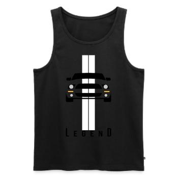Lgd - Men's Premium Organic Tank Top - black - Front - AI Model Male 178 light (178cm)