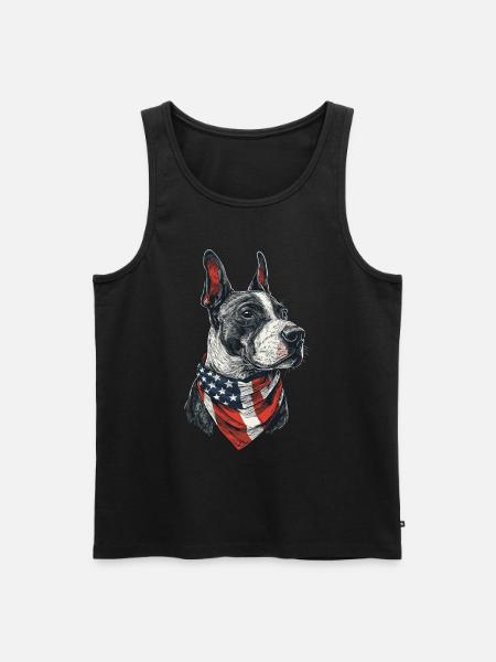 Bullterrier - Männer Premium Bio Tank Top - Schwarz