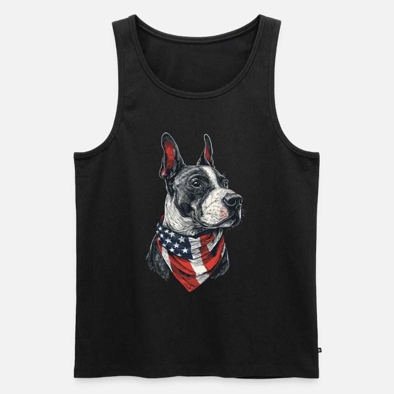 Bullterrier - Männer Premium Bio Tank Top - Schwarz