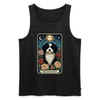 Havaneser - Männer Premium Bio Tank Top - Schwarz - Vorne - Michal (187cm)