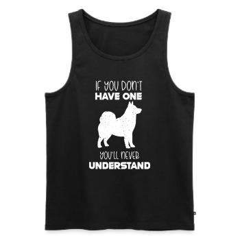 Alaskan Malamute Hund - Männer Premium Bio Tank Top - Schwarz - Vorne - Michal (187cm)