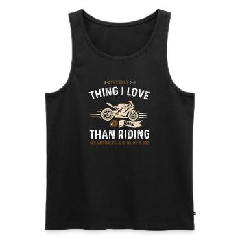 The Only Thing I Love More Than... - Männer Premium Bio Tank Top - Schwarz - Vorne - Michal (187cm)