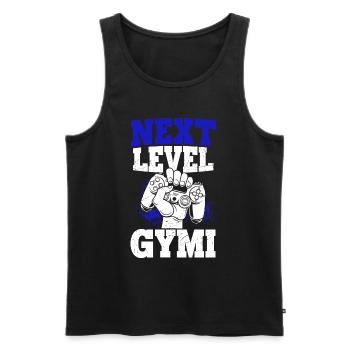 NEXT LEVEL GYMI - Bye Bye Grundschule Gymnasium Zo - Männer Premium Bio Tank Top - Schwarz - Vorne - Michal (187cm)