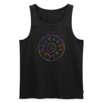 Zodiac Gyro Design - Men's Premium Organic Tank Top - black - Front - AI Model Male 178 light (178cm)