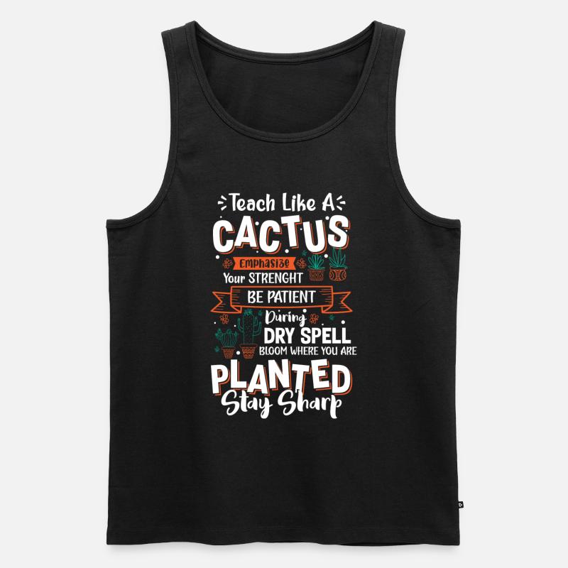 Stachel Garten Gärtner - Männer Premium Bio Tank Top - Schwarz