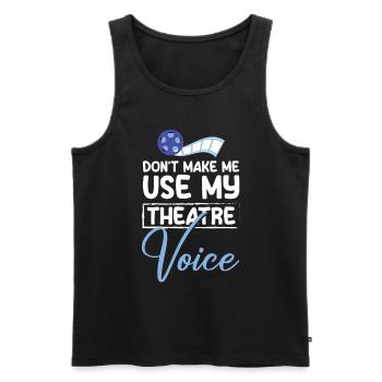 Actor Mask Nerd - Men's Premium Organic Tank Top - black - Front - AI Model Male 178 light (178cm)