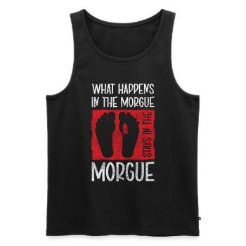 Undertaker Funeral Undertaker - Men's Premium Organic Tank Top - black - Front - AI Model Male 178 light (178cm)