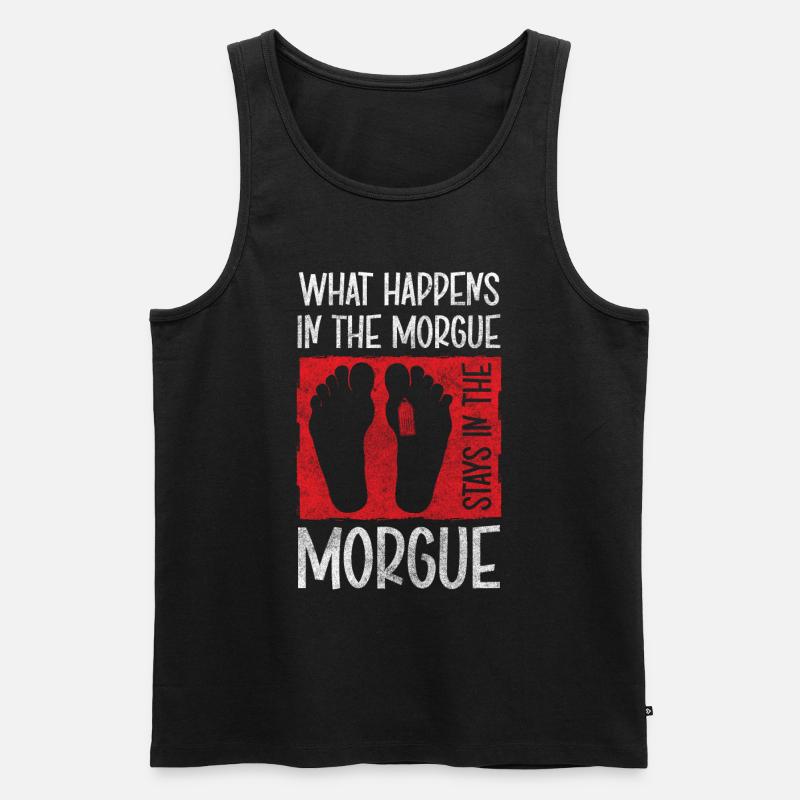 Bestatter Beerdigung Leichenbestatter - Männer Premium Bio Tank Top - Schwarz