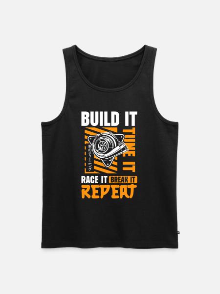 Tuner Mechanic Screwdriver High Gloss - Men's Premium Organic Tank Top - black