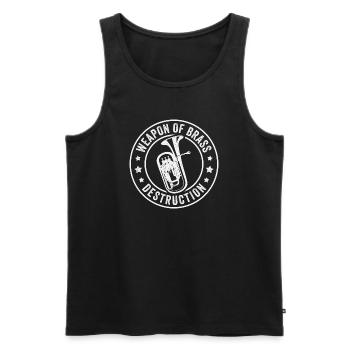 Bariton Euphonium Blasmusik Orchester Musiker - Männer Premium Bio Tank Top - Schwarz - Vorne - AI Model Male 178 light (178cm)