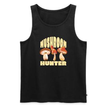 Mushroom Picker Nature Forest Mushroom Hunter - Men's Premium Organic Tank Top - black - Front - Michal (187cm)