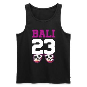 Bali 23 Jersey 2023 - Men's Premium Organic Tank Top - black - Front - Michal (187cm)
