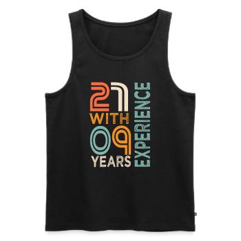 30th Birthday Gift 30th Anniversary - Men's Premium Organic Tank Top - black - Front - Michal (187cm)