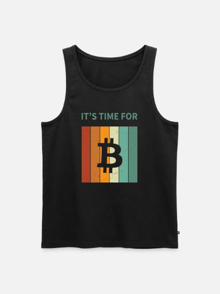 Bitcoin - Men's Premium Organic Tank Top - black