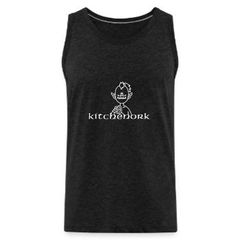 Cuisine Orc / Mampfmaschine - Débardeur bio Premium Homme - charbon - Devant - Alexander (188cm)